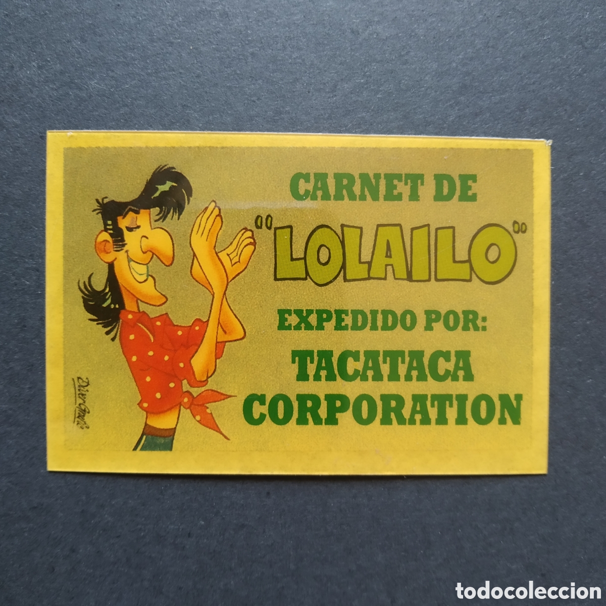 Coleccionismo cromos antiguos: CROMO - CARNET DE &rdquo;LOLAILO&rdquo; - BOLLY-CARNET - BOLLYCAO - A&Ntilde;O 1989