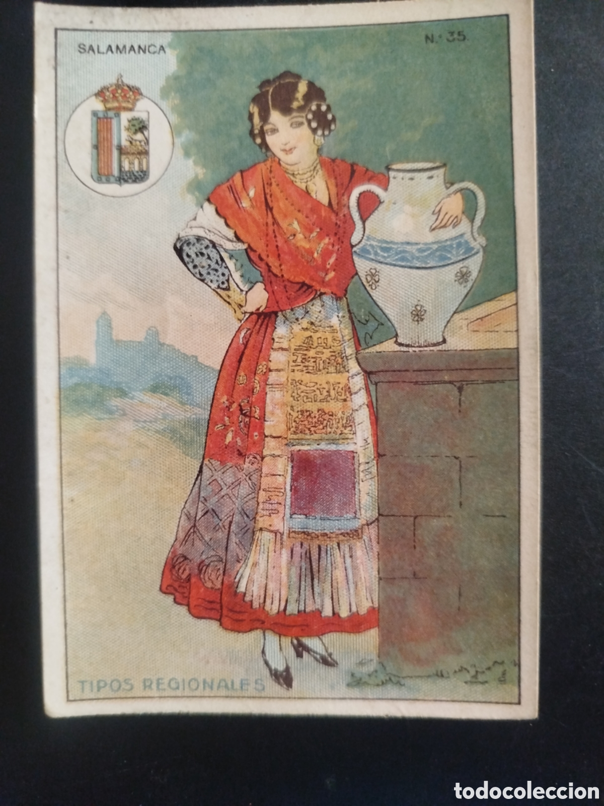 Coleccionismo cromos antiguos: Tipos regionales, n. 35, Chocolates Manuel Torres