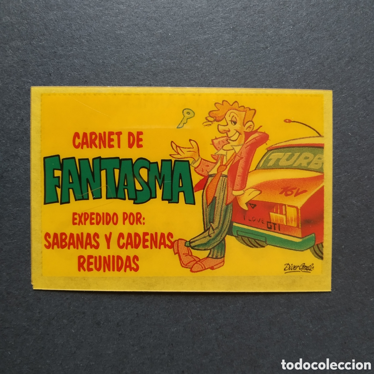 Coleccionismo cromos antiguos: CROMO - CARNET DE FANTASMA - BOLLY-CARNET - BOLLYCAO - A&Ntilde;O 1989