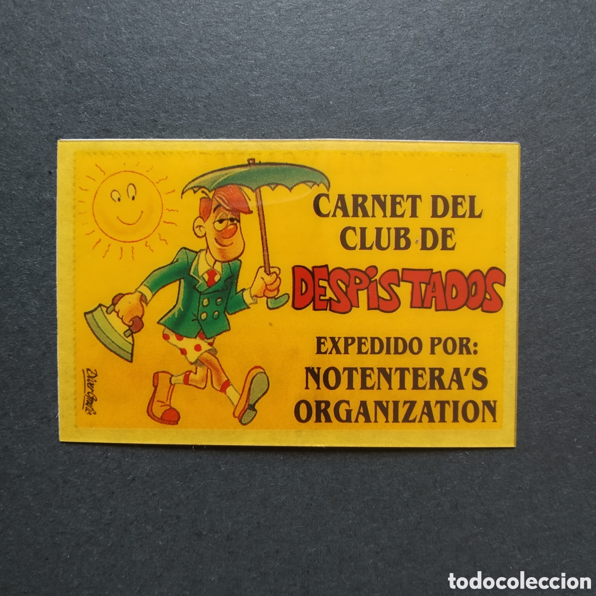 Coleccionismo cromos antiguos: CROMO - CARNET DEL CLUB DE DESPISTADOS - BOLLY-CARNET - BOLLYCAO - A&Ntilde;O 1989