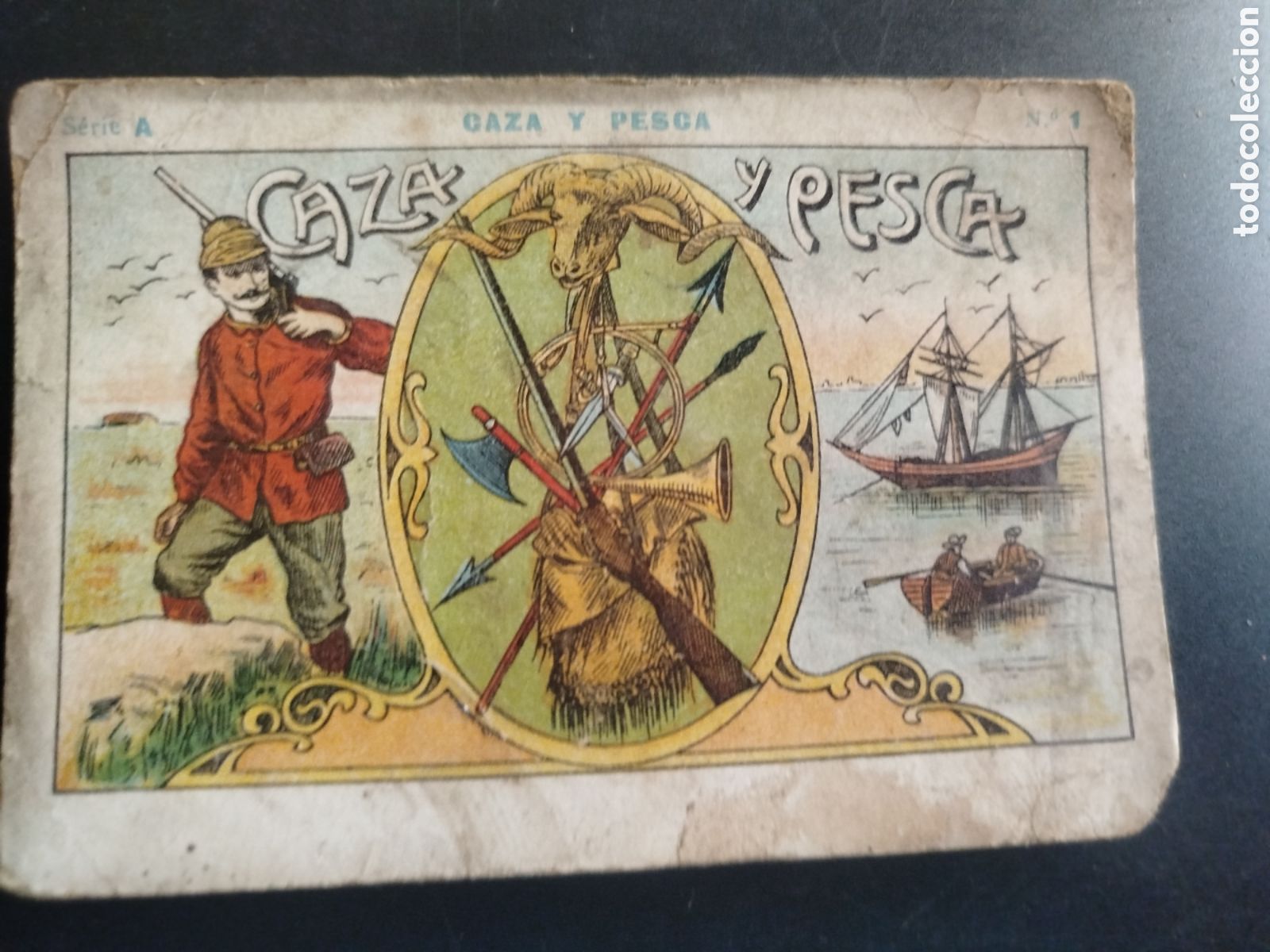 Coleccionismo cromos antiguos: Caza y pesca, serie A, n. 1, Barons y Artigas
