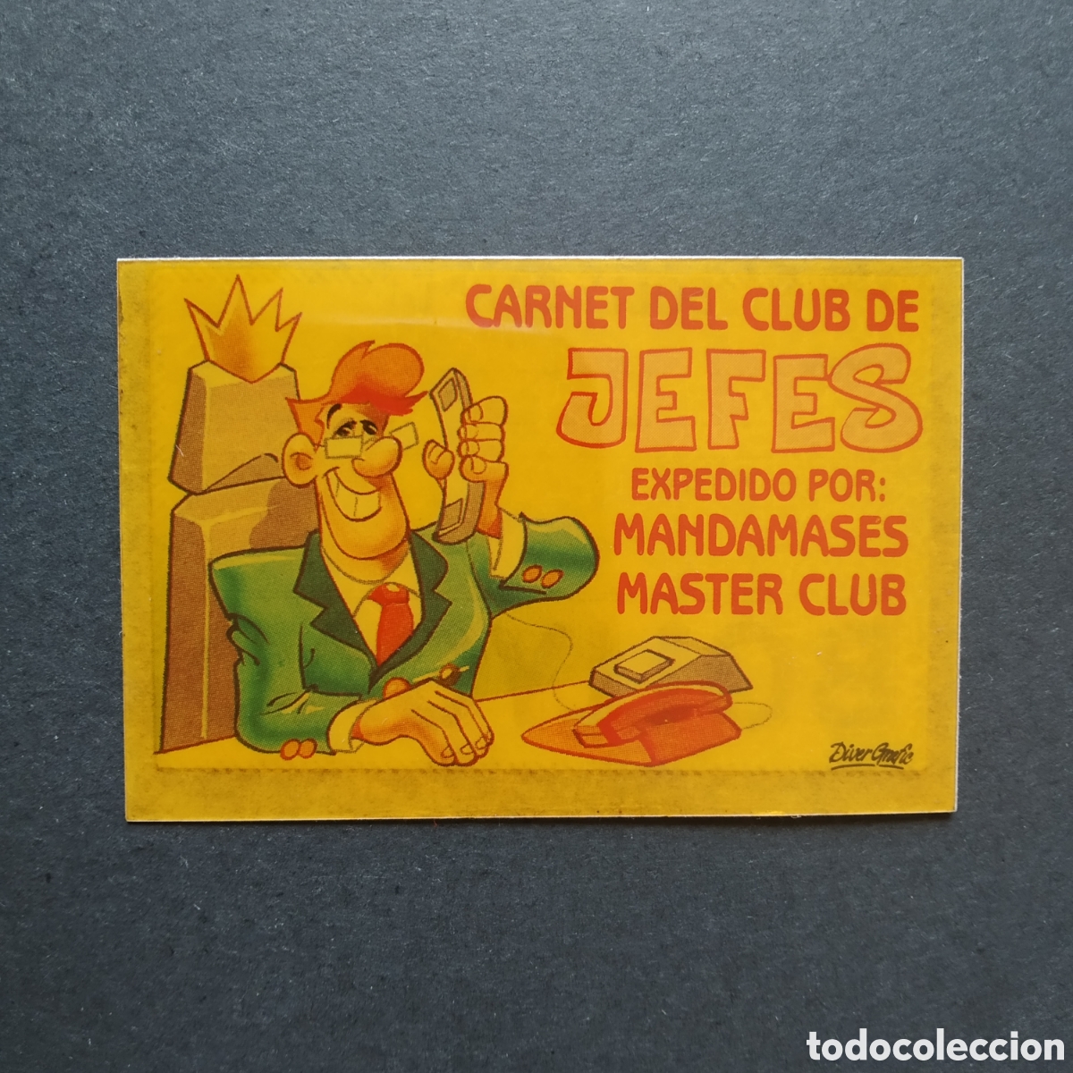 Coleccionismo cromos antiguos: CROMO - CARNET DEL CLUB DE JEFES - BOLLY-CARNET - BOLLYCAO - A&Ntilde;O 1989