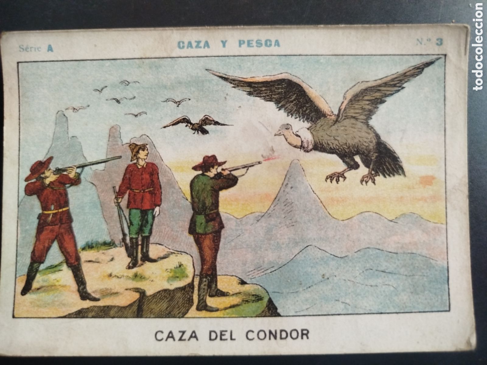 Coleccionismo cromos antiguos: Caza y pesca, serie A, n. 3, Barons y Artigas