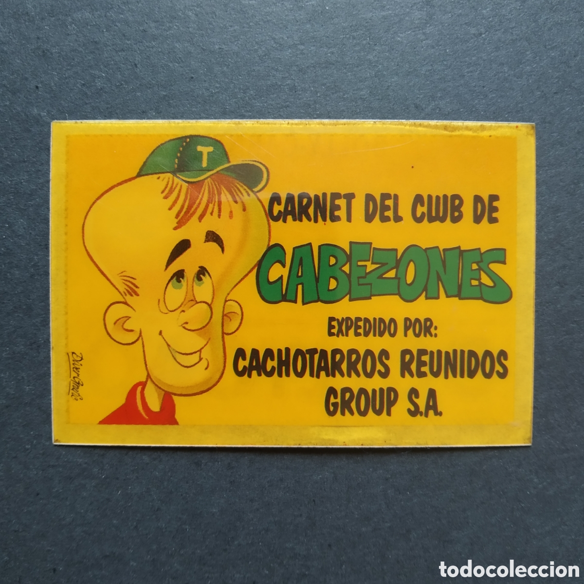 Coleccionismo cromos antiguos: CROMO - CARNET DEL CLUB DE CABEZONES - BOLLY-CARNET - BOLLYCAO - A&Ntilde;O 1989