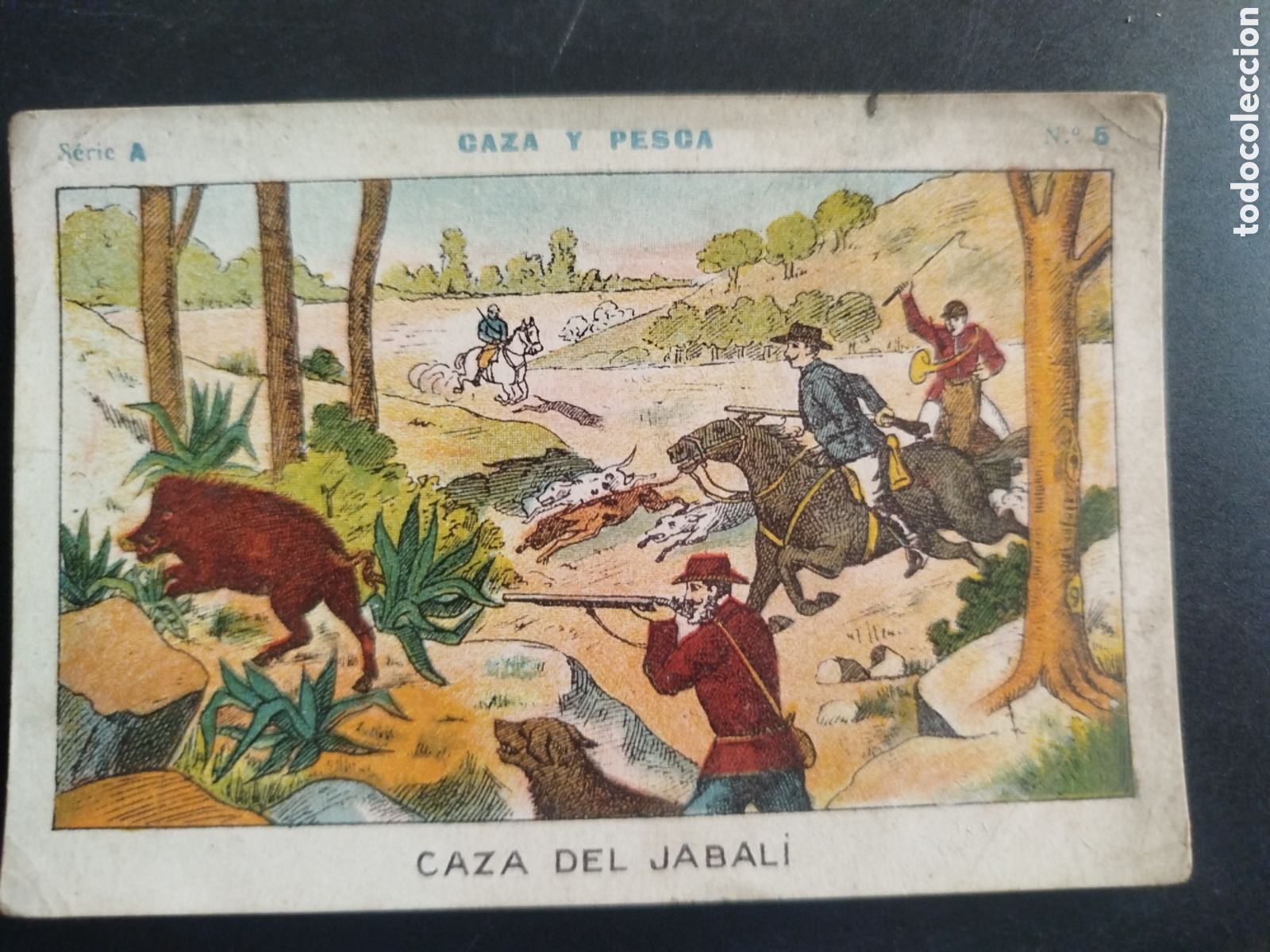 Coleccionismo cromos antiguos: Caza y pesca, serie A, n. 5, Barons y Artigas
