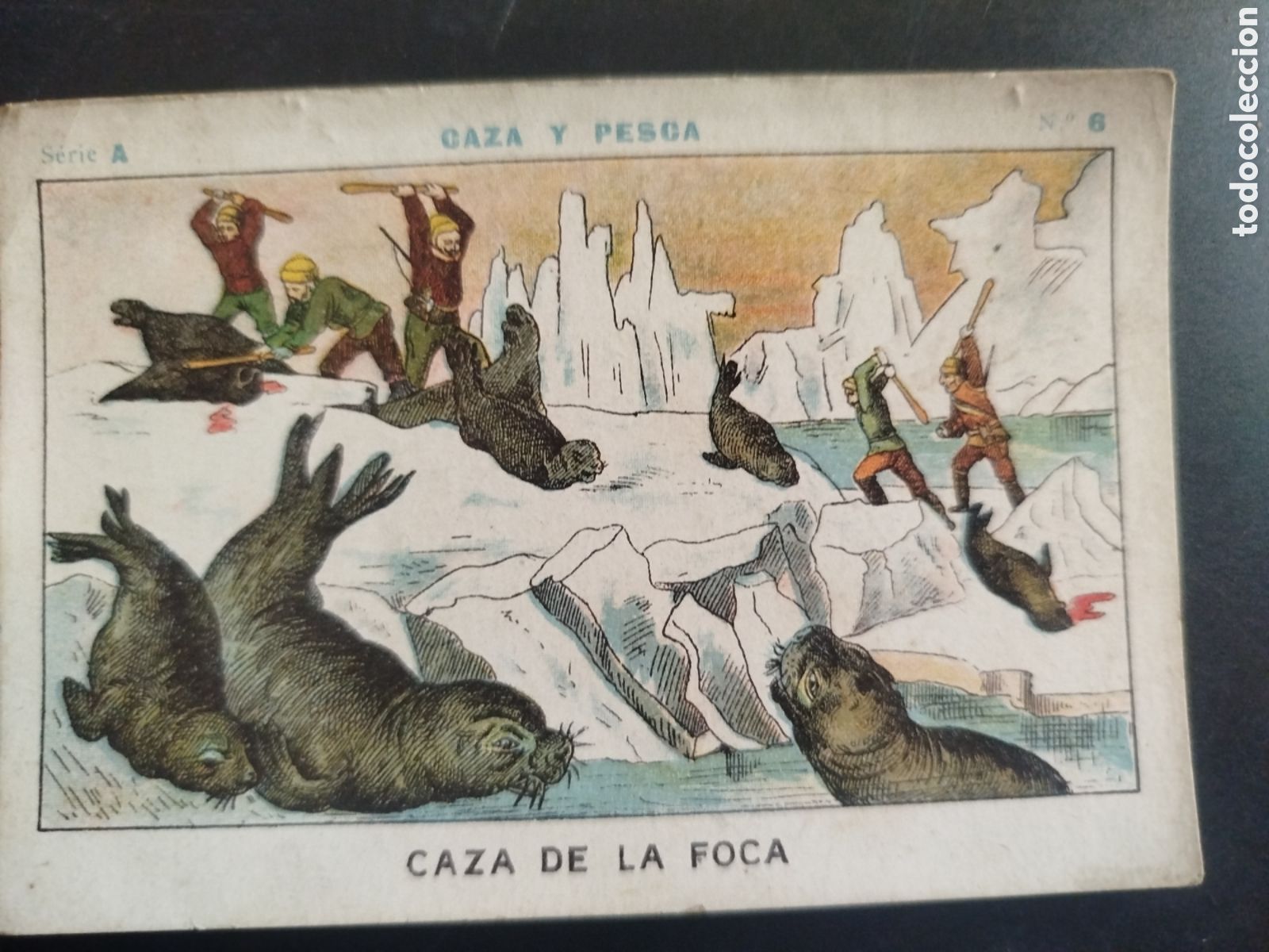 Coleccionismo cromos antiguos: Caza y pesca, serie A, n. 6, Barons y Artigas