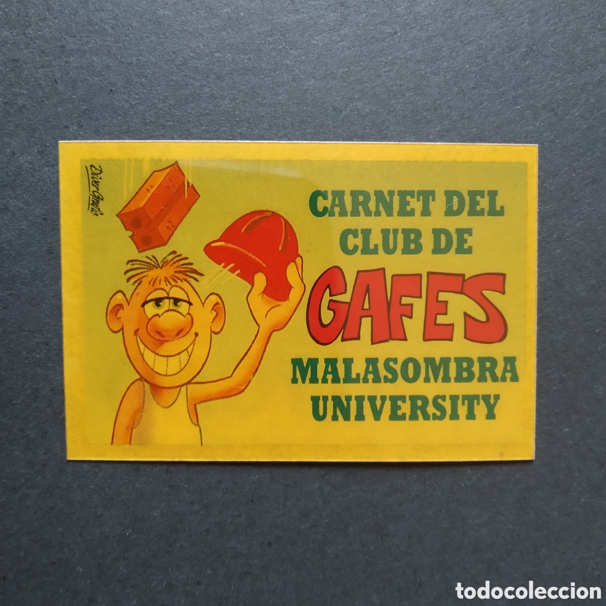 Coleccionismo cromos antiguos: CROMO - CARNET DEL CLUB DE GAFES - BOLLY-CARNET - BOLLYCAO - A&Ntilde;O 1989