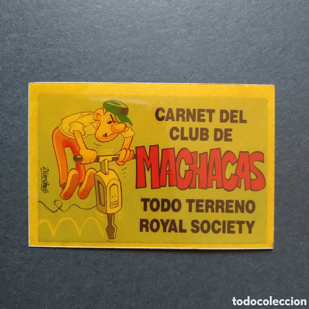 Coleccionismo cromos antiguos: CROMO - CARNET DEL CLUB DE MACHACAS - BOLLY-CARNET - BOLLYCAO - A&Ntilde;O 1989