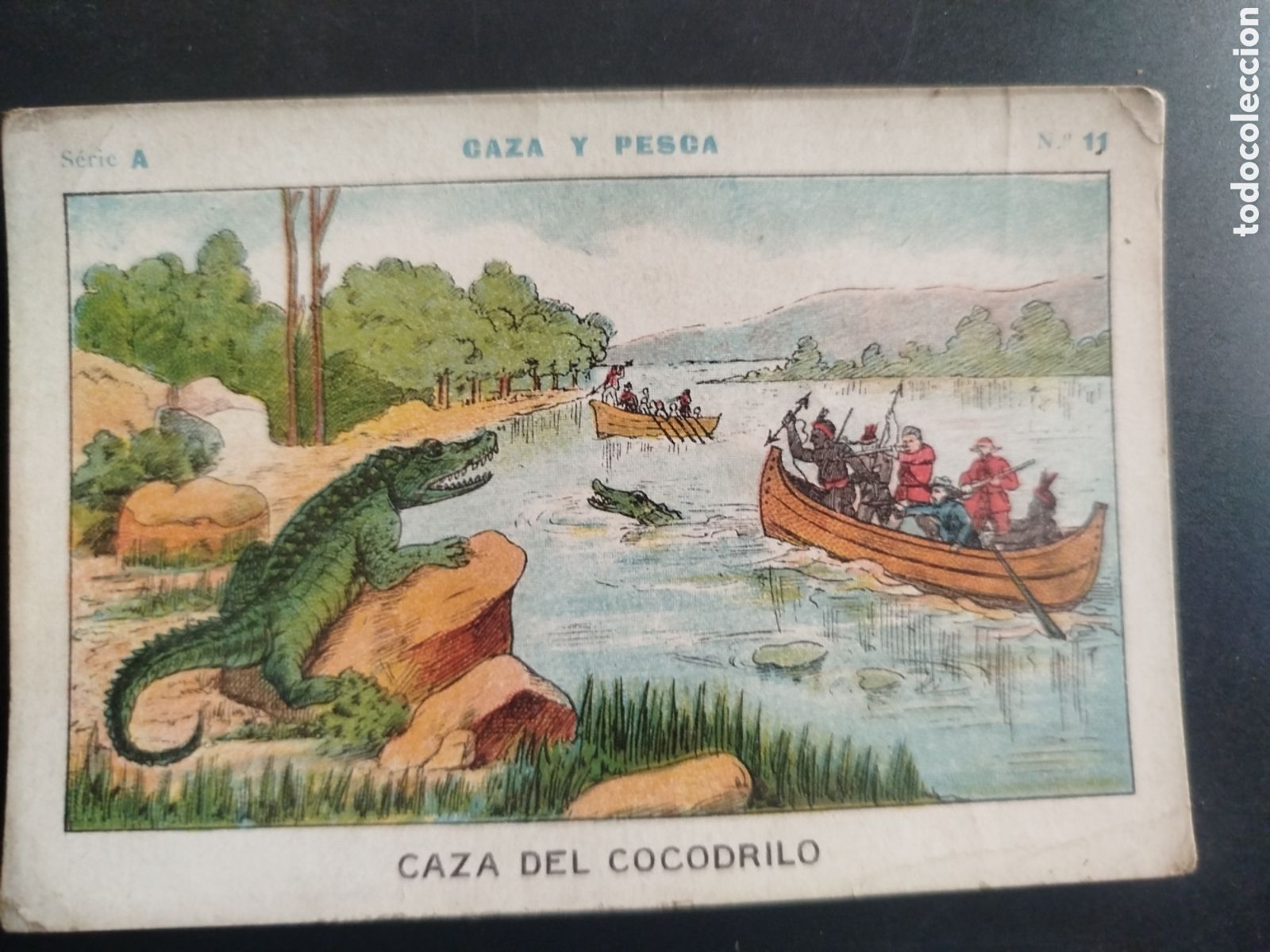 Coleccionismo cromos antiguos: Caza y pesca, serie A, n. 11, Barons y Artigas