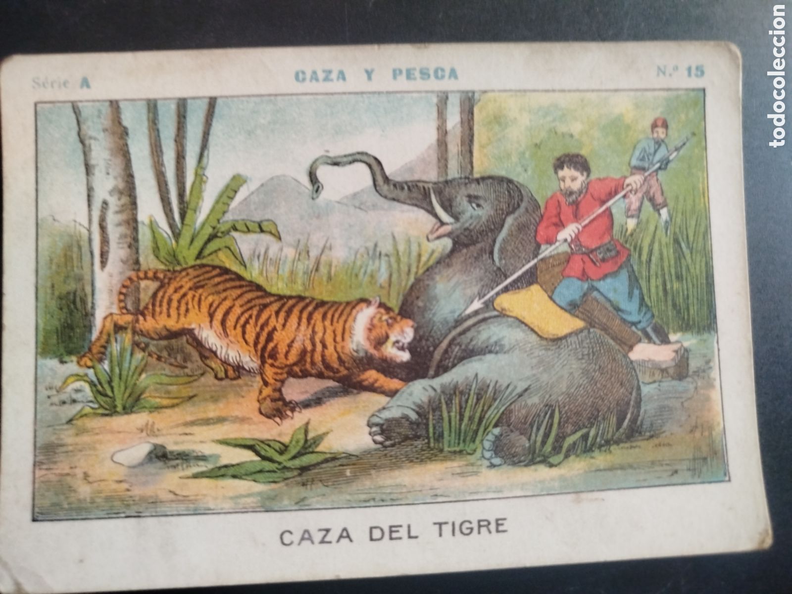 Coleccionismo cromos antiguos: Caza y pesca, serie A, n. 15, Barons y Artigas