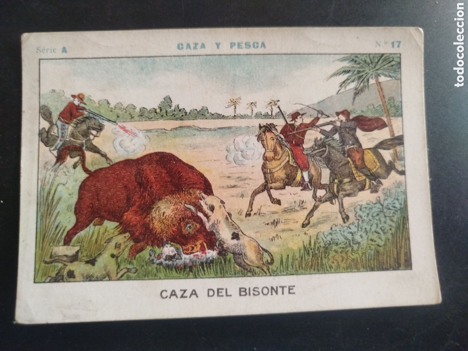 Coleccionismo cromos antiguos: Caza y pesca, serie A, n. 17, Barons y Artigas