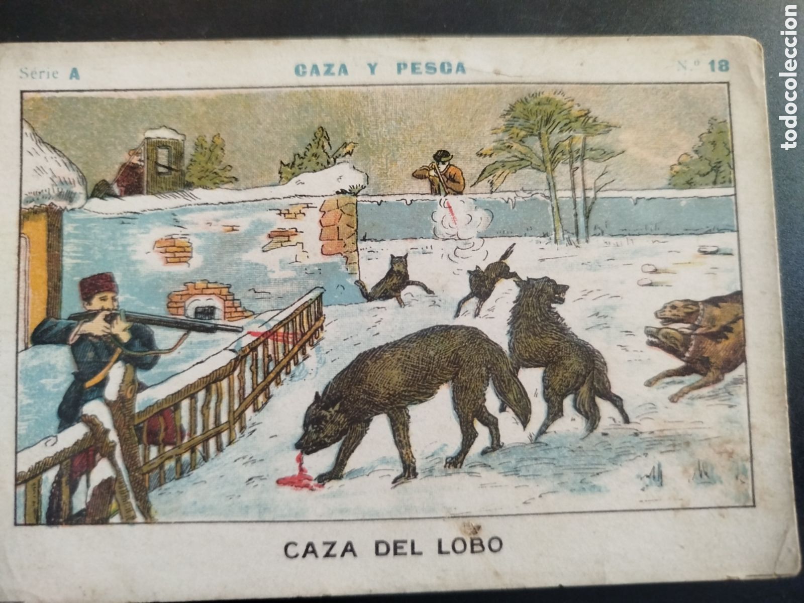 Coleccionismo cromos antiguos: Caza y pesca, serie A, n. 18, Barons y Artigas