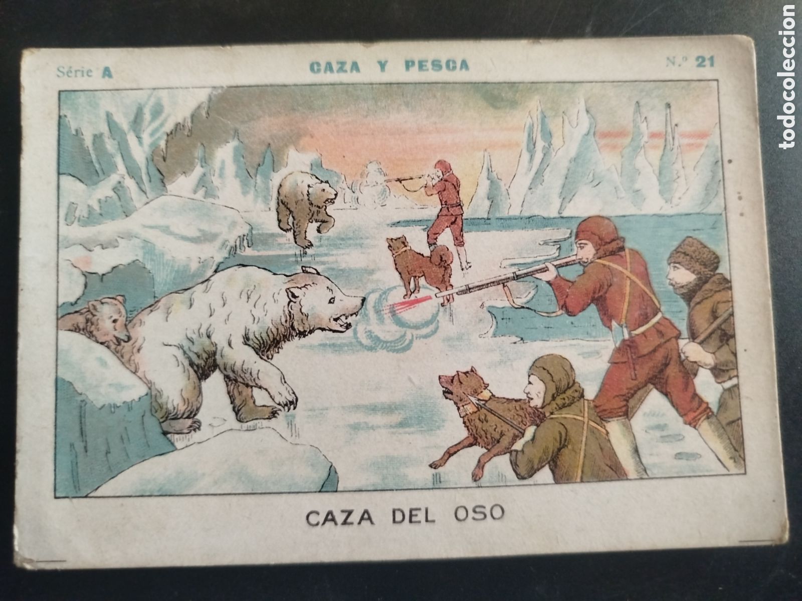 Coleccionismo cromos antiguos: Caza y pesca, serie A, n. 21, Barons y Artigas