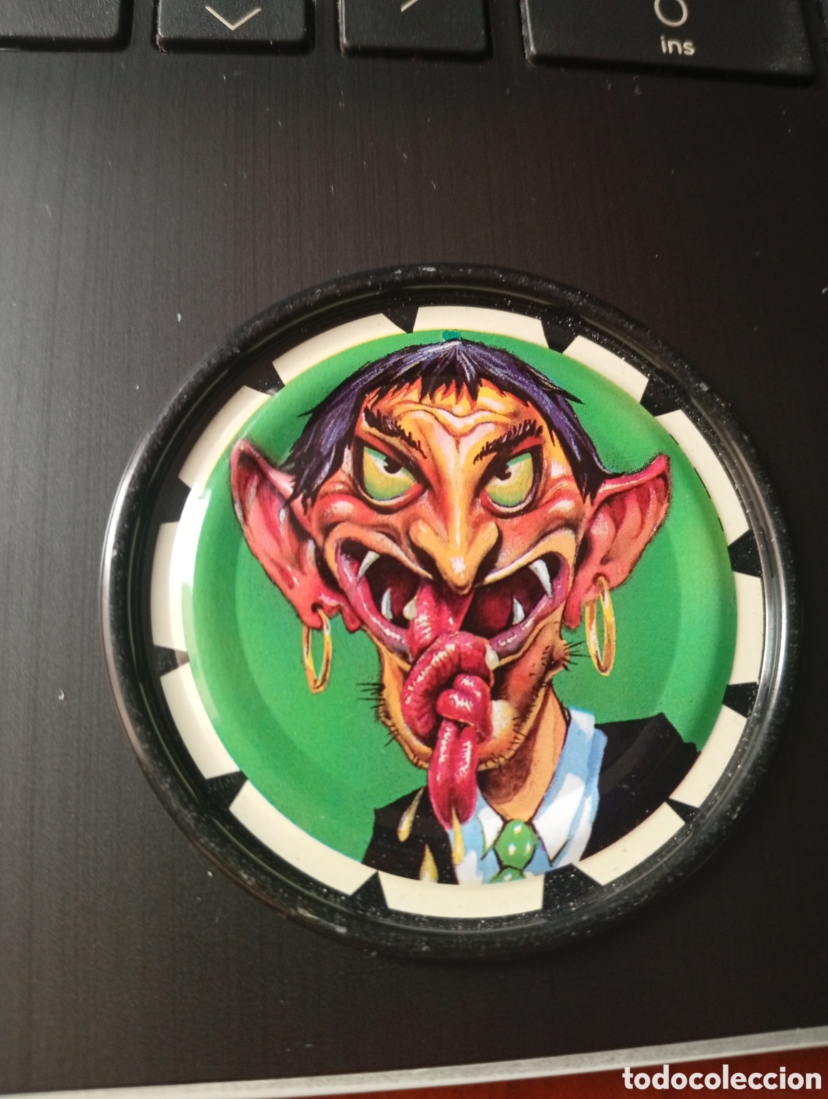 Collectable Antique Stickers: COLECCI&Oacute;N TAZOS MAGIC BOX INT. RAPPERS TAZO METAL MET&Aacute;LICO CAPS POGS MONSTRUO MONSTRUOS N &ordm; 34