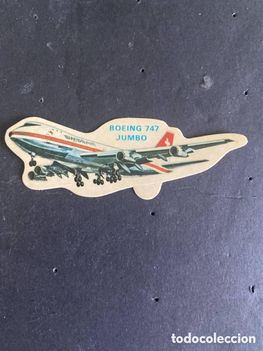 Coleccionismo cromos antiguos: Cromo Panrico Boeing 747 jumbo