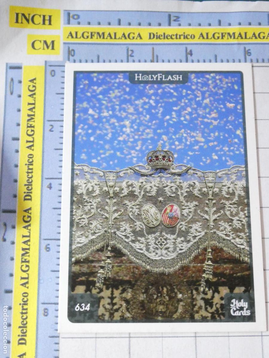 Collectable Antique Stickers: CROMO TARJETA HOLY CARDS SEMANA SANTA SEVILLA 634 HOLYFLASH
