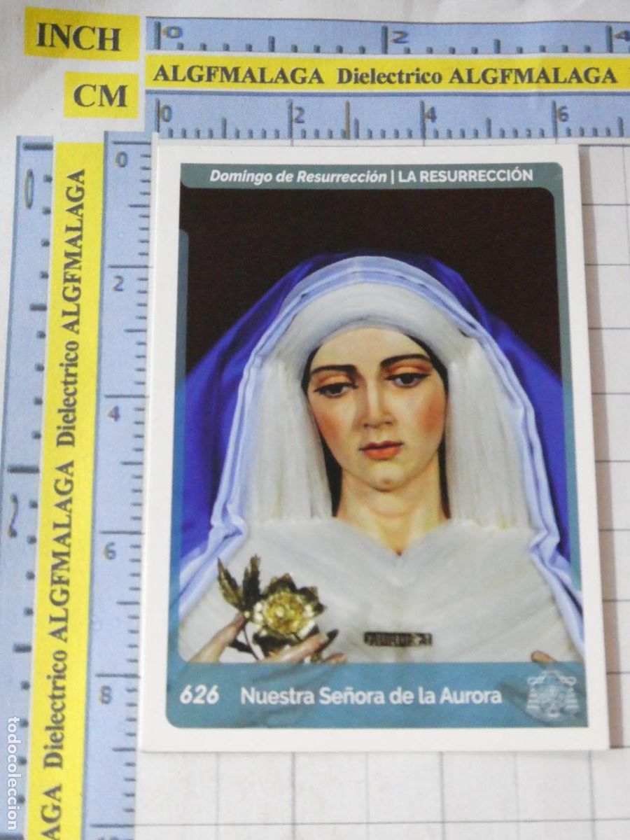 Collectable Antique Stickers: CROMO TARJETA HOLY CARDS SEMANA SANTA SEVILLA 626 NUESTRA SE&Ntilde;ORA DE LA AURORA LA RESURRECCI&Oacute;N