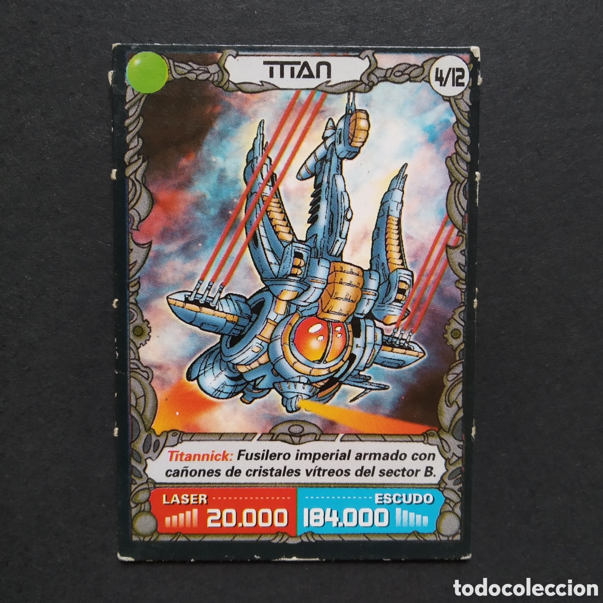 Collectable Antique Stickers: CROMO - 04/12 VERDE - TITAN - MILENIUM ATTACK - BOLLYCAO