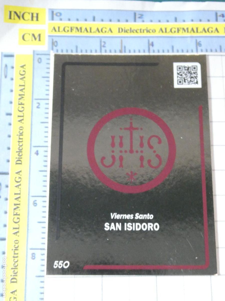 Coleccionismo cromos antiguos: CROMO TARJETA HOLY CARDS SEMANA SANTA SEVILLA 550 ESCUDO HER&Aacute;LDICO SAN ISIDORO