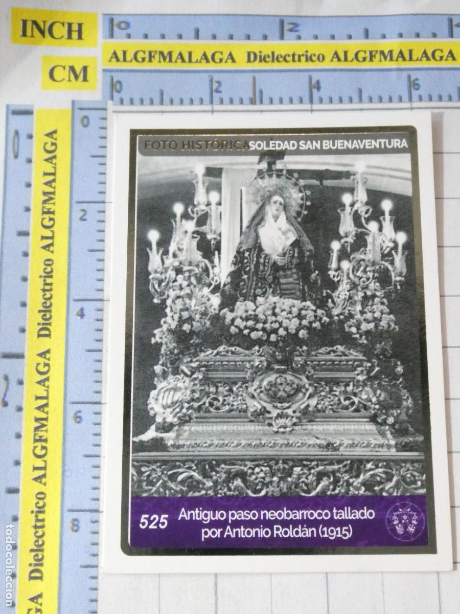 Coleccionismo cromos antiguos: CROMO TARJETA HOLY CARDS SEMANA SANTA SEVILLA 525 PASEO ANTIGUO 1915 SOLEDAD SAN BUENAVENTURA
