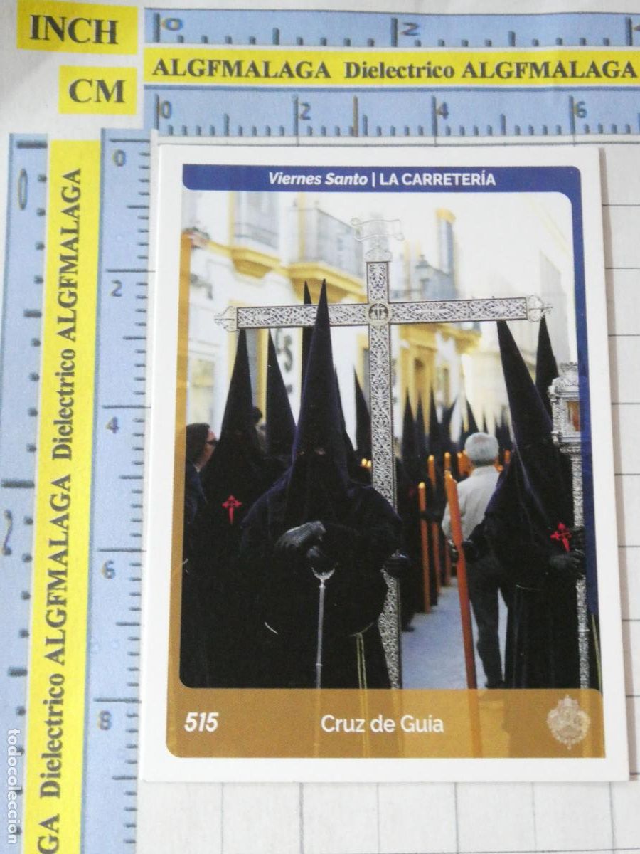 Coleccionismo cromos antiguos: CROMO TARJETA HOLY CARDS SEMANA SANTA SEVILLA 515 CRUZ DE GU&Iacute;A LA CARRETER&Iacute;A