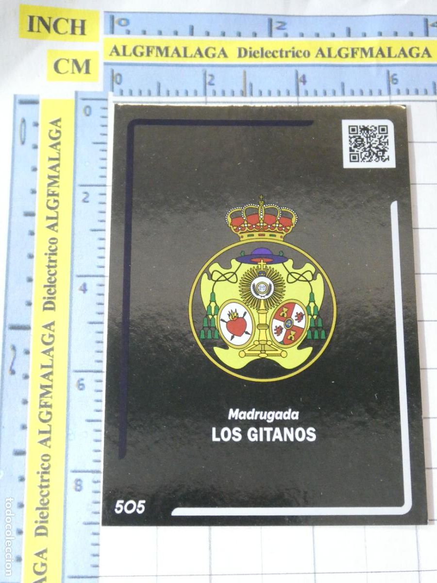 Coleccionismo cromos antiguos: CROMO TARJETA HOLY CARDS SEMANA SANTA SEVILLA 505 ESCUDO HER&Aacute;LDICO LOS GITANOS