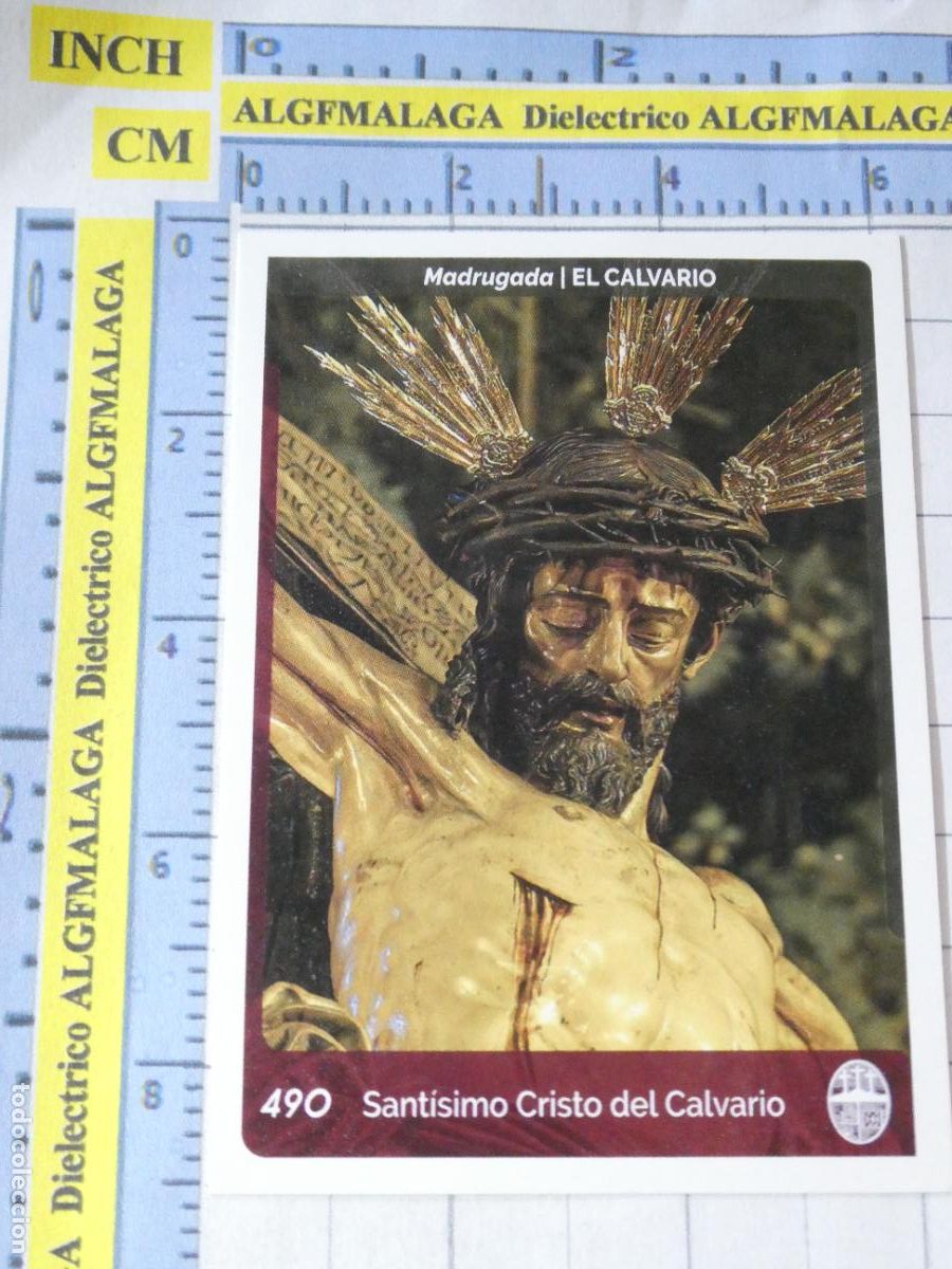 Coleccionismo cromos antiguos: CROMO TARJETA HOLY CARDS SEMANA SANTA SEVILLA 490 SANT&Iacute;SIMO CRISTO EL CALVARIO