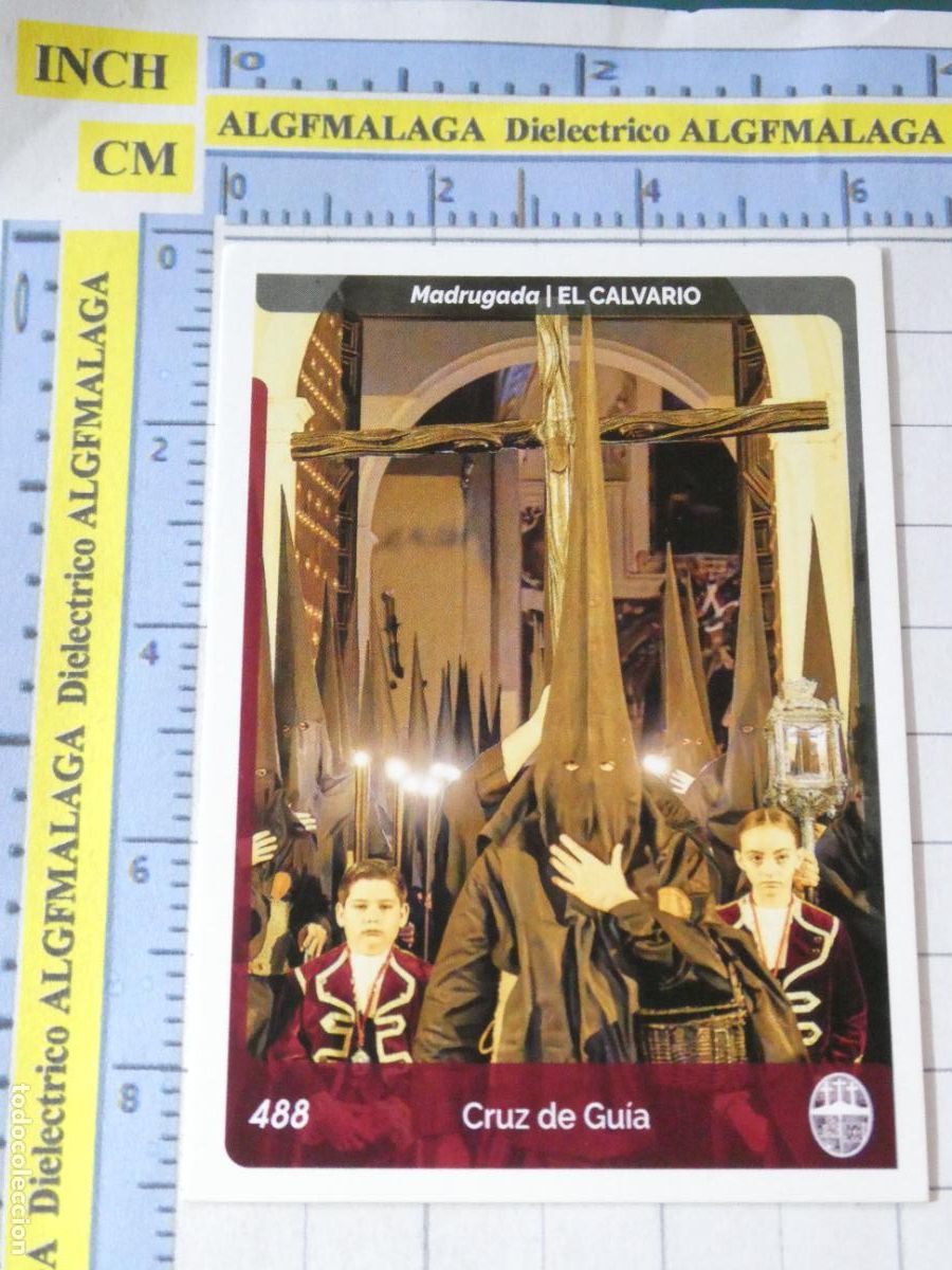 Coleccionismo cromos antiguos: CROMO TARJETA HOLY CARDS SEMANA SANTA SEVILLA 488 CRUZ DE GU&Iacute;A EL CALVARIO