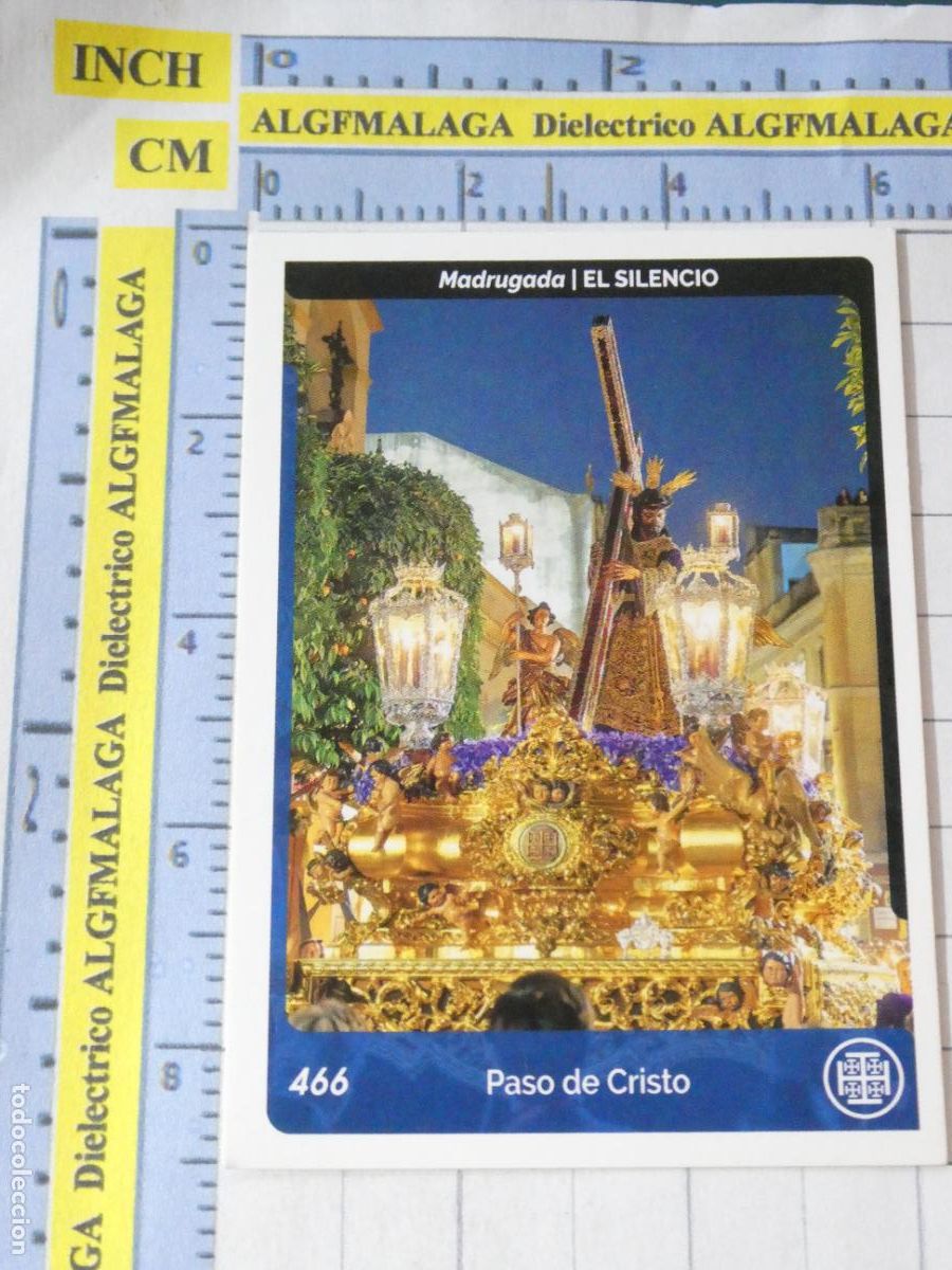 Coleccionismo cromos antiguos: CROMO TARJETA HOLY CARDS SEMANA SANTA SEVILLA 466 PASO DE CRISTO EL SILENCIO