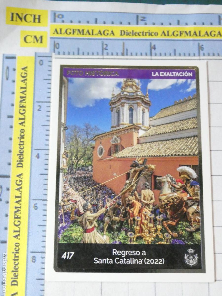 Coleccionismo cromos antiguos: CROMO TARJETA HOLY CARDS SEMANA SANTA SEVILLA 417 REGRESO A SANTA CATALINA EXALTACI&Oacute;N