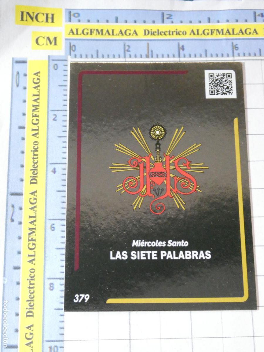 Coleccionismo cromos antiguos: CROMO TARJETA HOLY CARDS SEMANA SANTA SEVILLA 379 ESCUDO HER&Aacute;LDICO LAS SIETE PALABRAS
