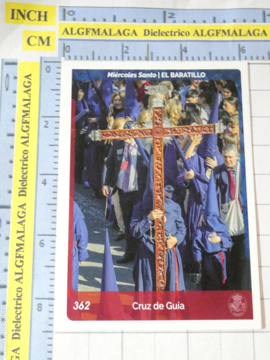 Sammeln alte Sammelbilder: CROMO TARJETA HOLY CARDS SEMANA SANTA SEVILLA 362 CRUZ DE GU&Iacute;A EL BARATILLO