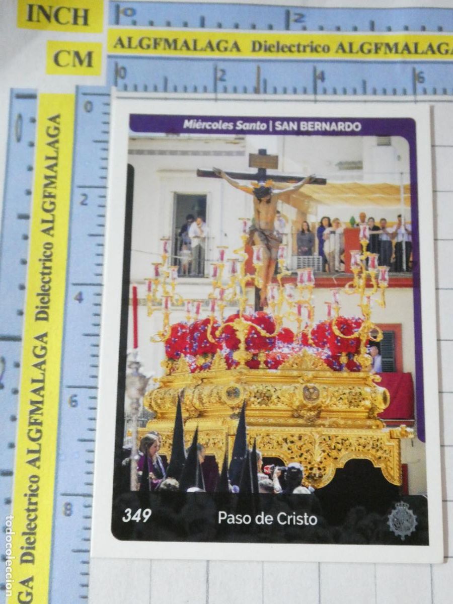 Sammeln alte Sammelbilder: CROMO TARJETA HOLY CARDS SEMANA SANTA SEVILLA 349 PASO DE CRISTO SAN BERNARDO