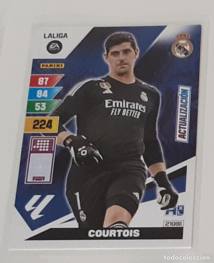 Coleccionismo cromos antiguos: Adrenalyn xl 23 24 courtois 219 bis actualizaci&oacute;n Real Madrid