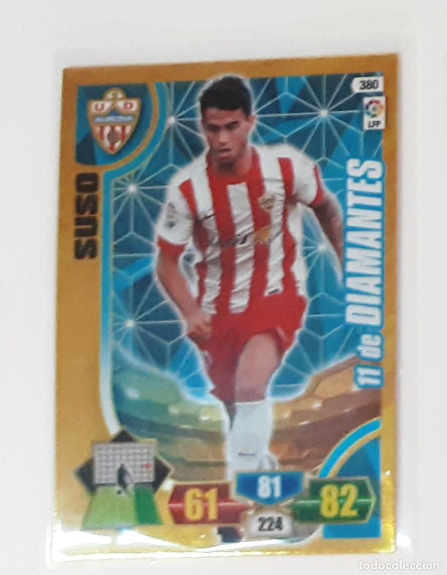 Coleccionismo cromos antiguos: Adrenalyn xl 13 14 suso 11 de diamantes Almer&iacute;a 380