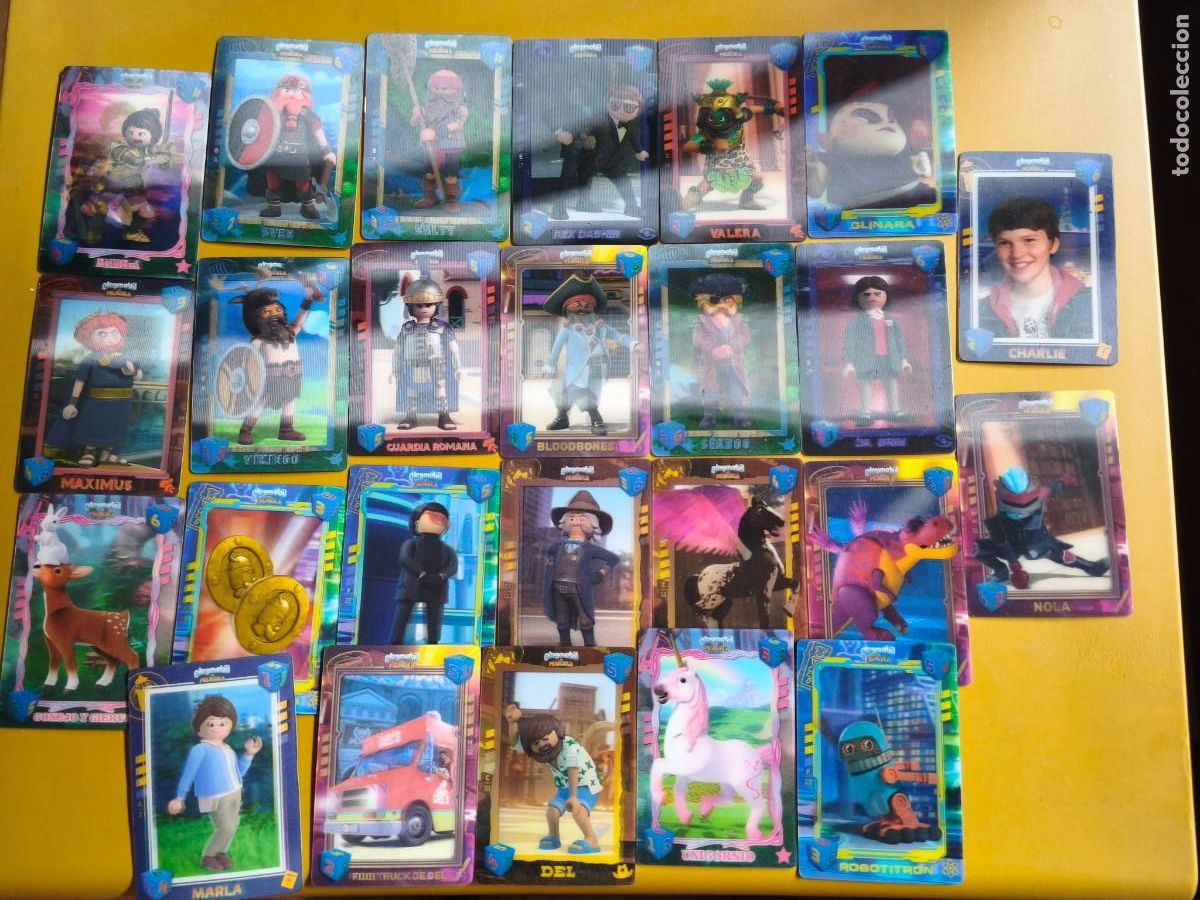 Coleccionismo cromos antiguos: playmobil, la pelicula. contiene 25 cards 3D