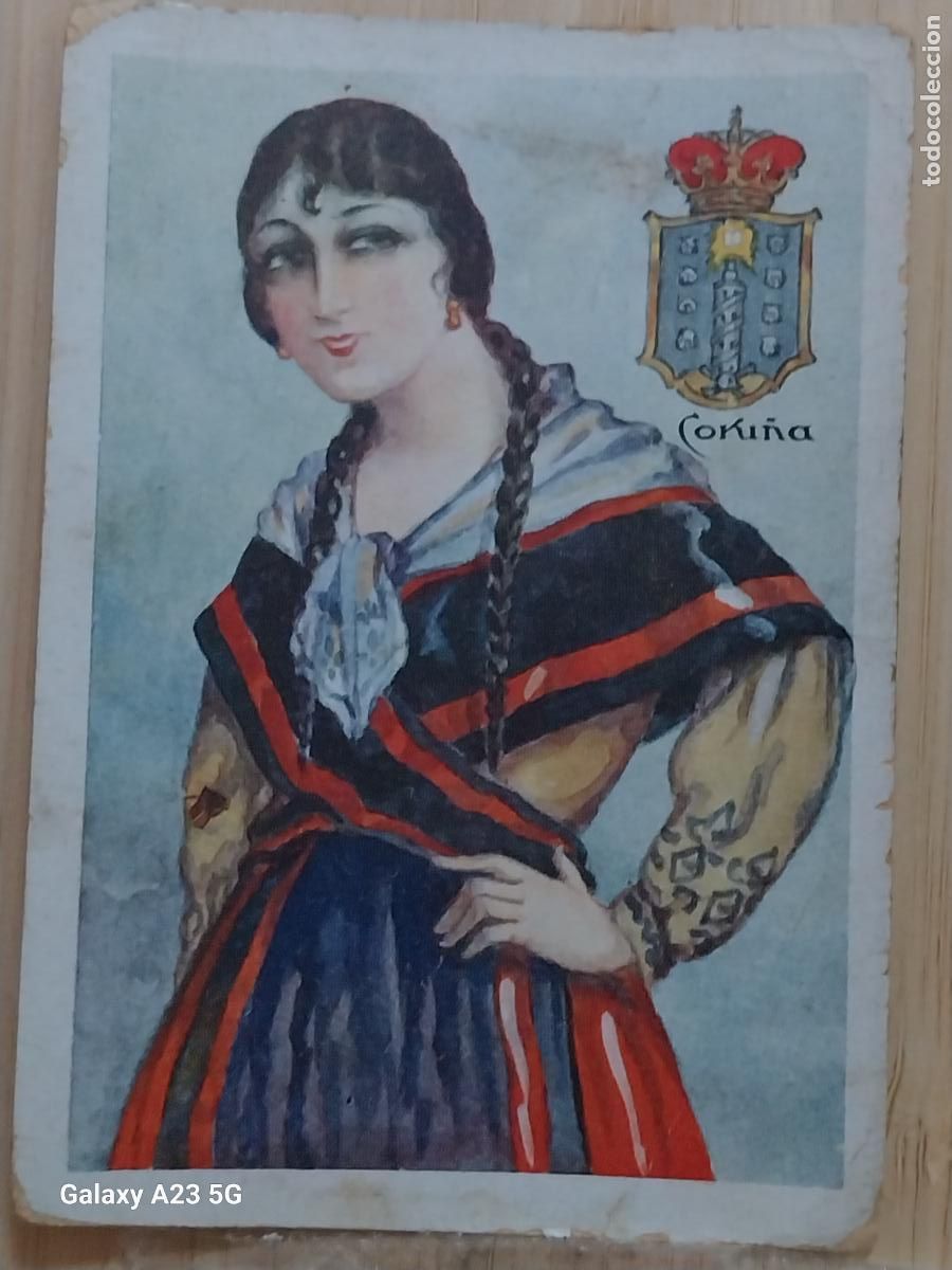 Sammeln alte Sammelbilder: CORU&Ntilde;A CHOCOLATES PROMO TRAJE REGIONAL ILUSTRACION MODERNISTA CROMO 20 ORIGINAL A&Ntilde;OS 1920 1930