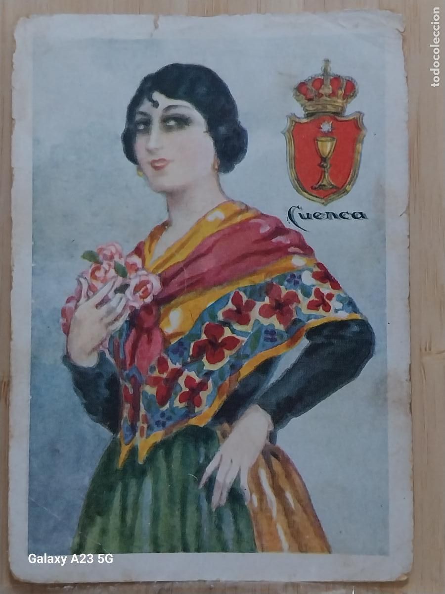 Coleccionismo cromos antiguos: CUENCA CHOCOLATES AMATLLER TRAJE REGIONAL ILUSTRACION MODERNISTA CROMO 30 ORIGINAL A&Ntilde;OS 1920 1930