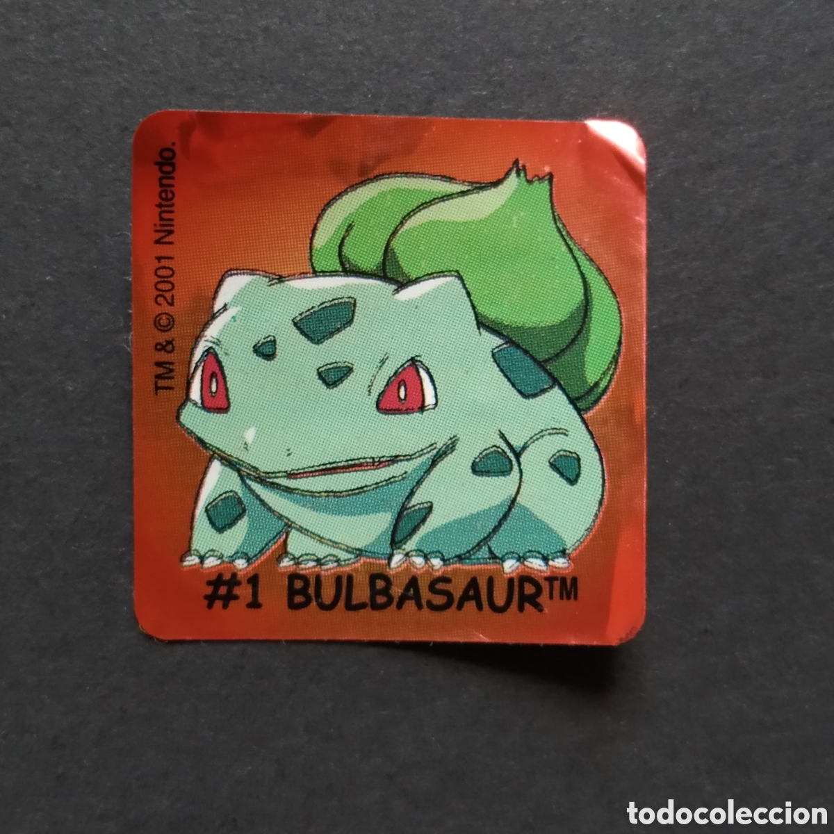 Collezionismo Figurine antiche: CROMO - N&deg; #1 BULBASAUR - POKEMON - BOOMER - A&Ntilde;O 2001 (DESPEGADO)