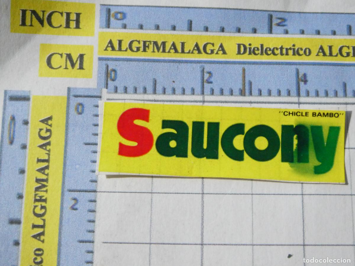 Coleccionismo cromos antiguos: CROMO CROMITO CHUCHER&Iacute;AS PASTELITOS. CHICLE BAMBO. SAUCONY MARCAS DE ROPA