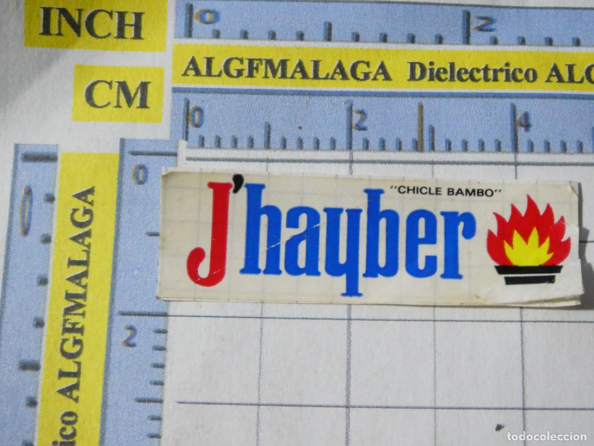 Coleccionismo cromos antiguos: CROMO CROMITO CHUCHER&Iacute;AS PASTELITOS. CHICLE BAMBO. J'HAYBER MARCAS DE ROPA