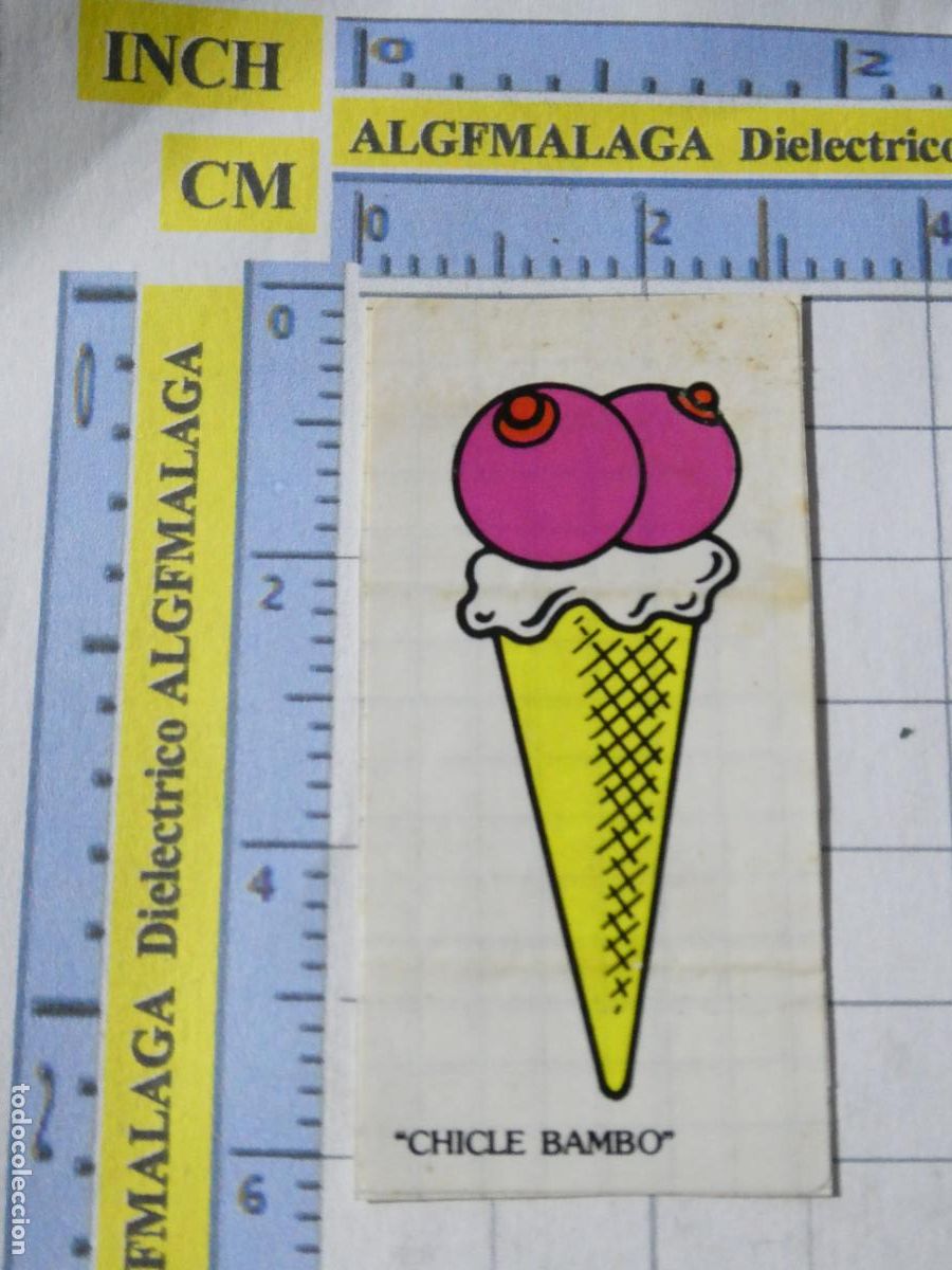 Coleccionismo cromos antiguos: CROMO CROMITO CHUCHER&Iacute;AS PASTELITOS. CHICLE BAMBO. HELADO CUCURUCHO