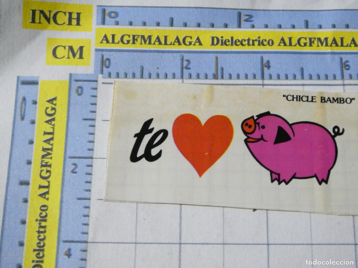 Coleccionismo cromos antiguos: CROMO CROMITO CHUCHER&Iacute;AS PASTELITOS. CHICLE BAMBO. CERDO