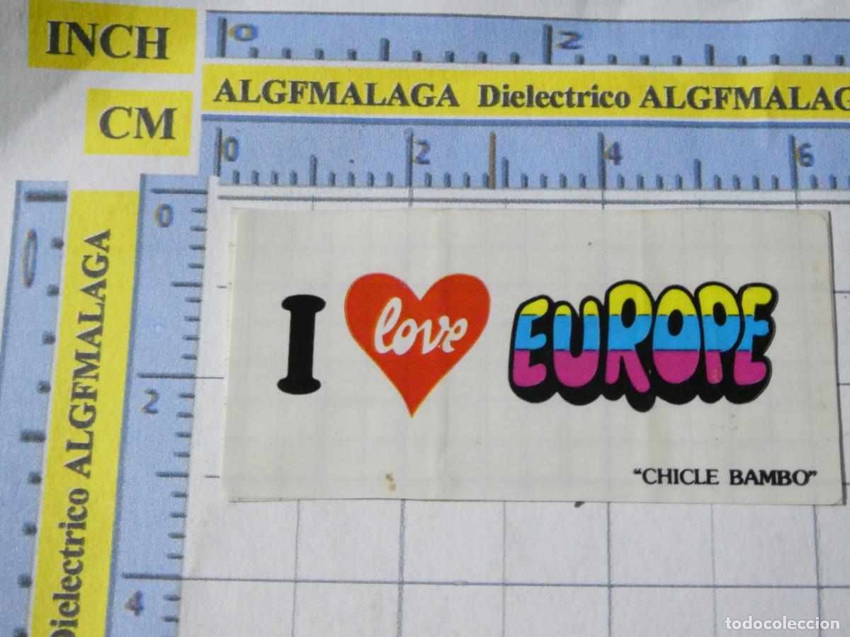 Coleccionismo cromos antiguos: CROMO CROMITO CHUCHER&Iacute;AS PASTELITOS. CHICLE BAMBO. EUROPE