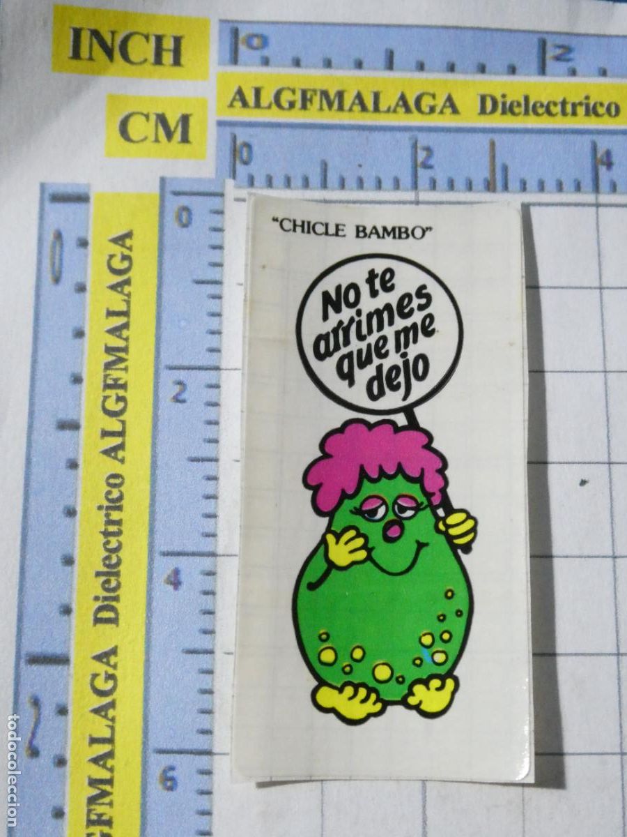 Coleccionismo cromos antiguos: CROMO CROMITO CHUCHER&Iacute;AS PASTELITOS. CHICLE BAMBO. NO TE ARRIMES QUE ME DEJO