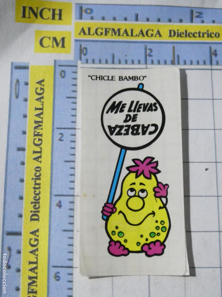 Coleccionismo cromos antiguos: CROMO CROMITO CHUCHER&Iacute;AS PASTELITOS. CHICLE BAMBO. ME LLEVAS DE CABEZA