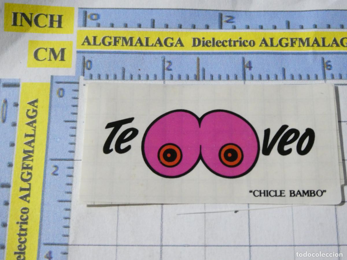 Coleccionismo cromos antiguos: CROMO CROMITO CHUCHER&Iacute;AS PASTELITOS. CHICLE BAMBO. TE VEO PECHO TETAS