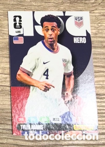 Coleccionismo cromos antiguos: 486 TYLER ADAMS EEUU Carta FIFA WORLD CUP 2026 mundial ADRENALYN XL