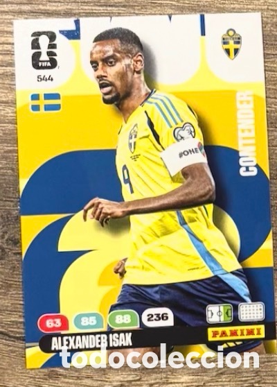 Coleccionismo cromos antiguos: 544 ISAK SUECIA Carta FIFA WORLD CUP 2026 mundial ADRENALYN XL