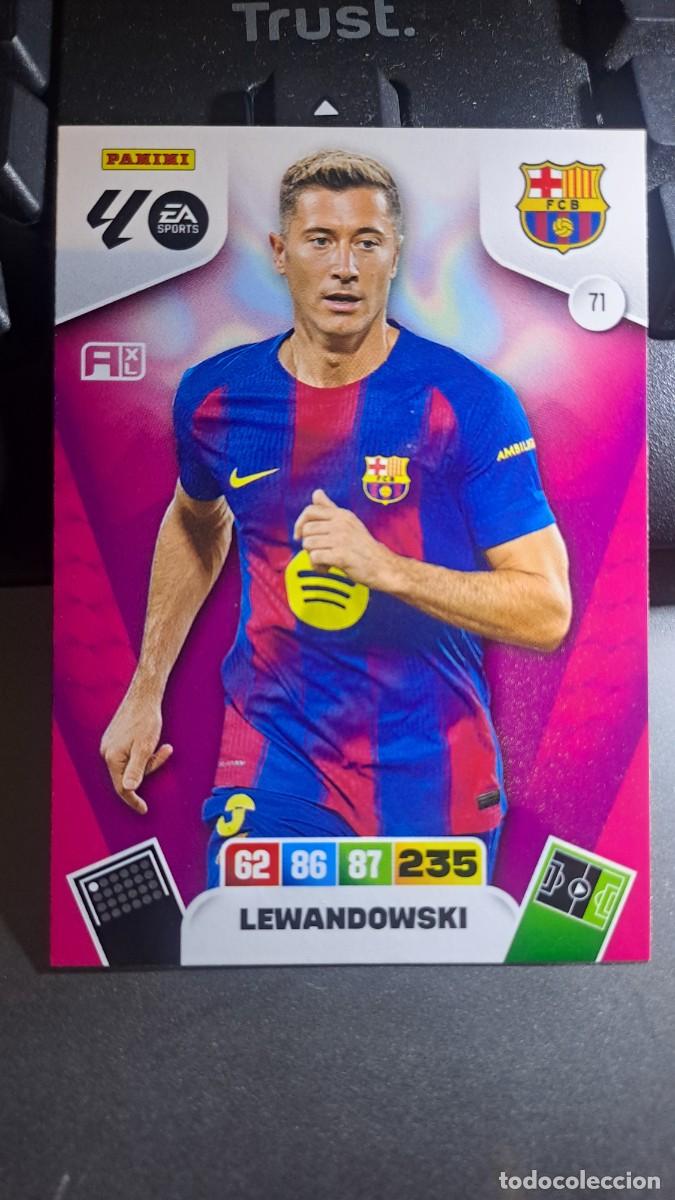 Coleccionismo cromos antiguos: ADRENALYN XL LEWANDOWSKI 71 BARCELONA CROMO LIGA 2025 2026 25 26 PANINI